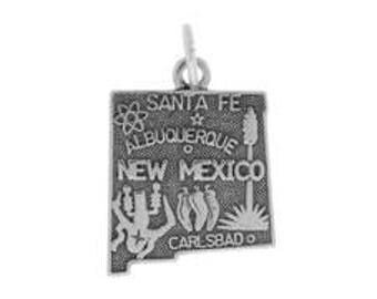 Sterling Silver 14x15mm New Mexico Charm (sku 2243 - CHSS-ST-NM)