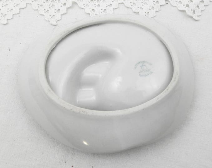 Vintage Mid Century Modern Ceramic Publicity Ashtray for Calculating Machine Shop in Paris Made by Altenkunstadt Bavaria, 1950 s Tobaccina