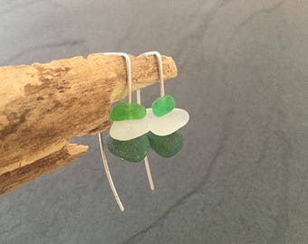 Sea Glass Sea Green Earrings