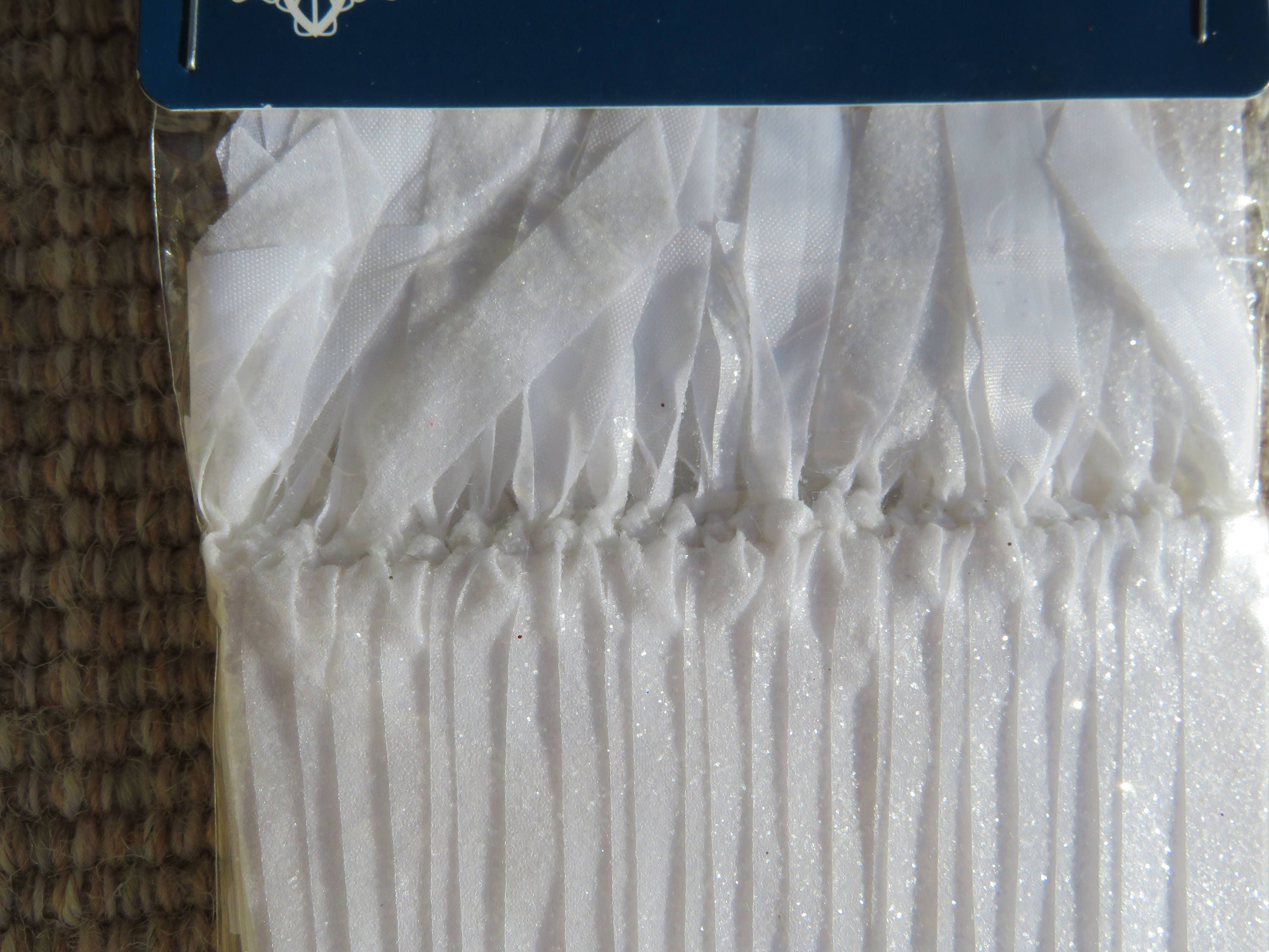 Glittered Ribbon ornament hangers,silver,gold,red,white,50/pkg,satin