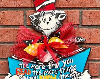 Dr seuss door hanger | Etsy