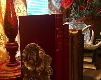 Floral Art Deco Bookends FREE SHIPPING