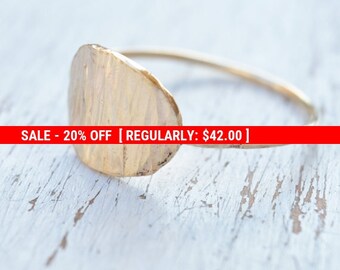 SALE 20% OFF gold filled ring, gold ring,stacking ring, hammered gold ring,statement ring,gold ring for women- 21240