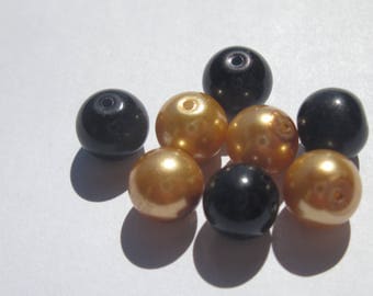 glass Pearl 8 mm - PV19 - 8 round beads