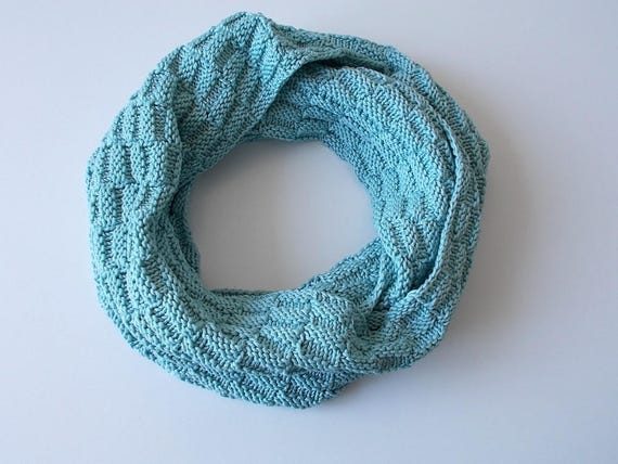 Scarf Round Scarf Endless Scarf Knitted Knitting Patterned