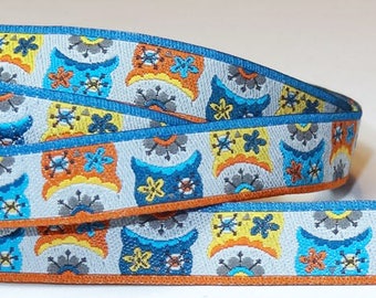 Farbenmix Ribbon - Owls (x 2 meters)