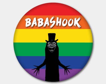 Babashook LGBT Magnet or Button. Gay Marriage. Gay Pride. Lesbian Gay Bisexual Transgender. Gay. All For Love & Love For All. Out and Proud.