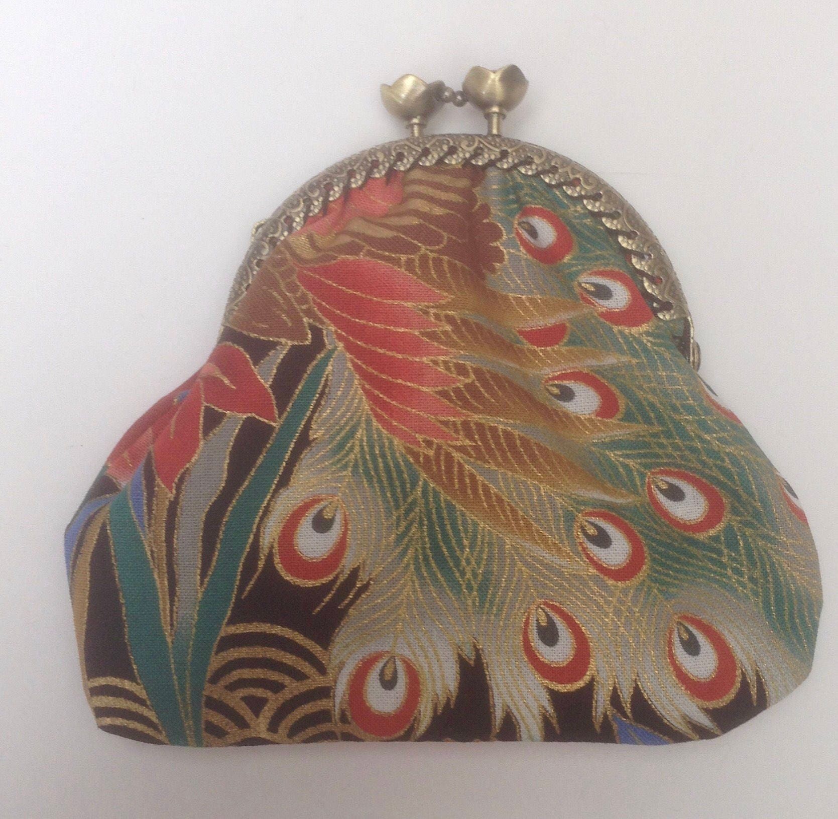Handmade vintage Japanese fabric coin purse
