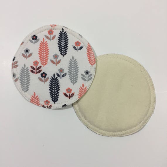 Single Pair 2 Reusable Cotton Flannel Nursing Pads