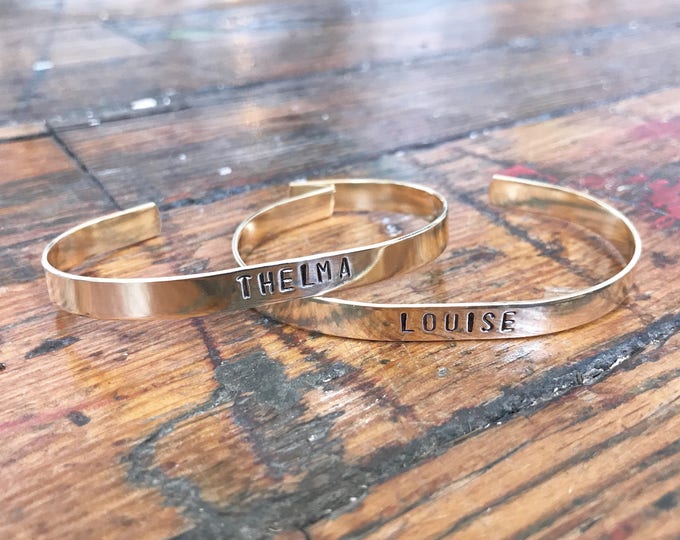 Thelma and Louise / Thelma and Louise Bracelets / Best Friend Bracelets / Bff Bracelets / Bff Jewelry /