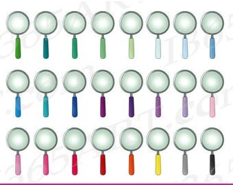 50% OFF Magnifying Glass Clipart, Detective Clip Art, Mystery, Forensics, School Graphics, Digital Icons, PNG, Commercial