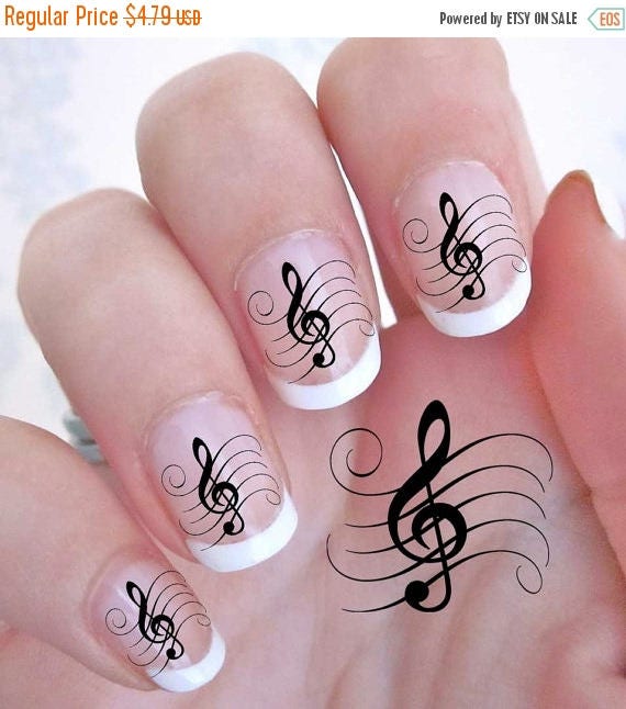 25 % OFF 42 TREBLE CLEF Music Note Nail Art Gcl G Clef