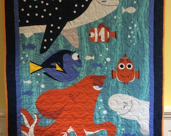 Sea life quilt | Etsy