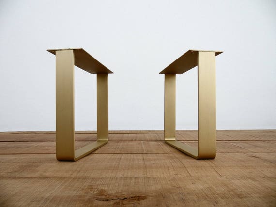 16 en laiton plat Table jambes pieds de Table en