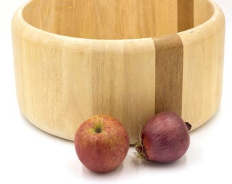 arabia finland design teak birch wooden salad bowl modern kitchenware