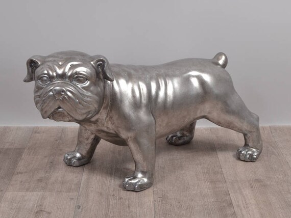 Large statue of English Bulldog resin. Classy