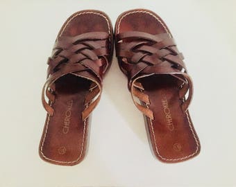 bass sandals 80s