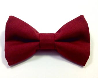 burgundy bow tie cotton bow ties for men red bow tie bowties pre tied clip on