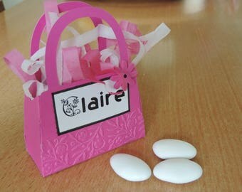 Customizable sweets/candy box. Model bag - daugther birthday.