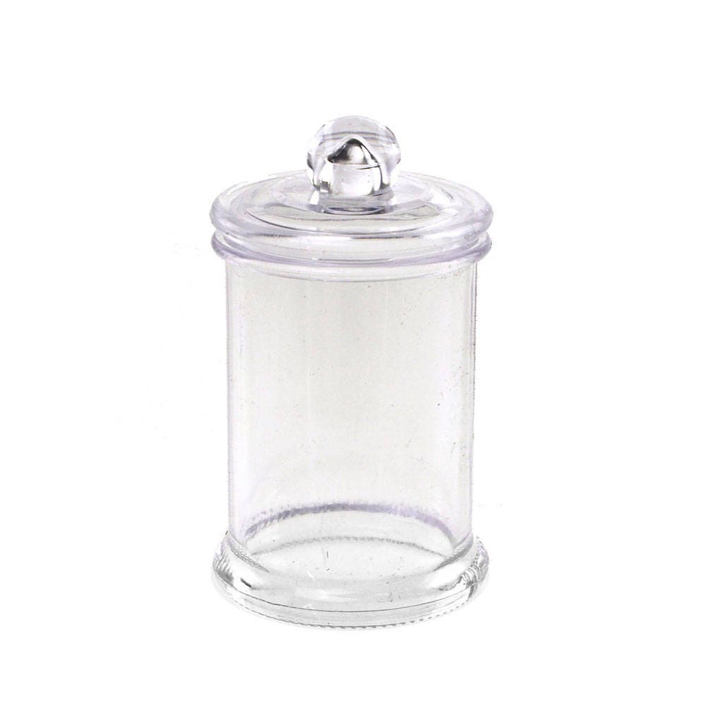 Clear Acrylic Apothecary Candy Jar Cylinder 31/4Inch