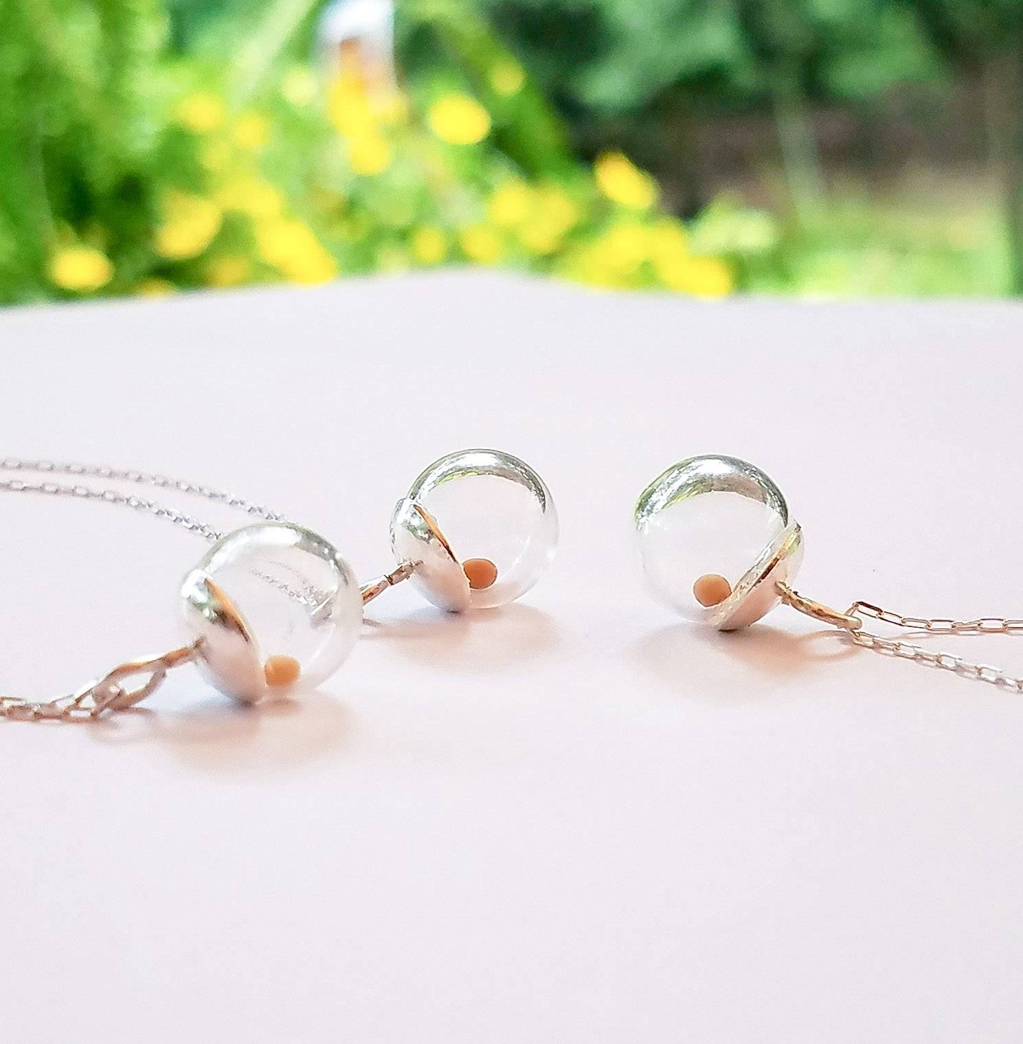 Mustard seed necklaces BULK set of 10 Sterling Silver