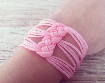 Way pink sailor knot bracelet