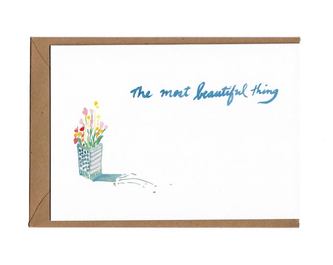 The Most Beautiful Thing Card