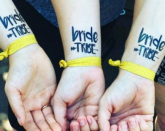 Bachelorette Tattoos, Bride Tribe Tattoo, Bachelorette Party Tattoos, Temporary Tattoos, Party Favors, Bachelorette Favors, Bride Tribe