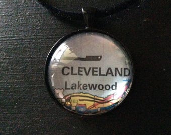Cleveland Ohio Pendant Necklace