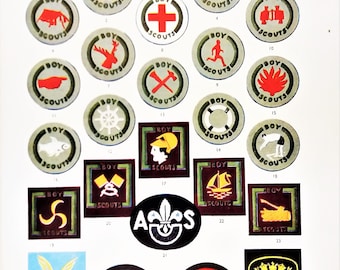 Boy scout badges | Etsy