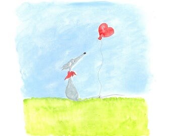 The Red Balloon - available as a print or a card