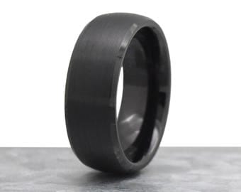 marriage mens wedding band mens wedding ring male wedding band black brushed tungsten - Black Male Wedding Rings marriage mens wedding band mens wedding ring male wedding band black brushed tungsten - Black Male Wedding Rings