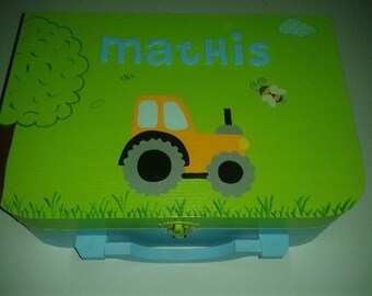 Lunch box customizable "tractor" theme