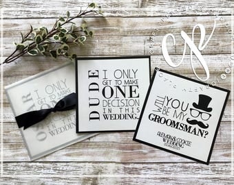Groomsman personalized proposal card / Groomsman gift / Printed and shipped / Best man, Groomsmen, Jr Groomsmen, Usher, Ring bearer