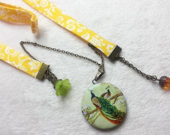 Liberty Mr & Mrs Paon necklace * picture holder *.