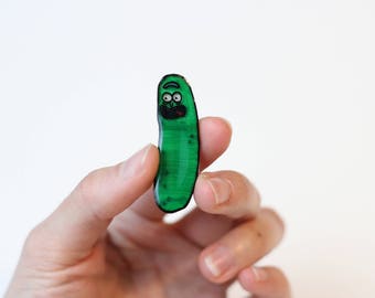 Pickle Rick Inspired Pin or Magnet
