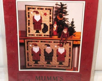 Free Ship U.S.A OLD ST. NICK Quilts Pattern By Mumm's The Word Debbie Saint Nicholas 3 Santa Claus Directions Speedy Square Triangle Method