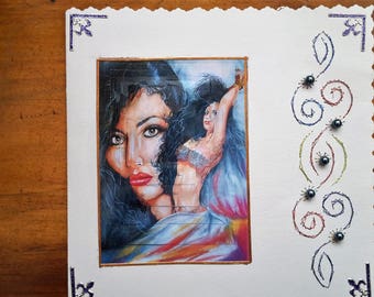 Gypsy - hand made 3D card