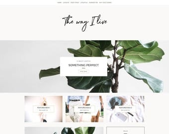 WordPress Template - "The Way I Live" | Website For Bloggers, Blog Website, WordPress Blog Template, Responsive WordPress Theme, Word Press