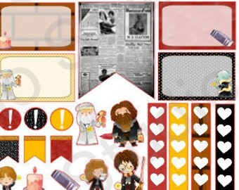 Harry wizard kids weekly planning decorating kit