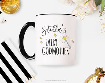 Fairy Godmother Gift Personalized Fairy Godmother Mug Godmother Gift for Godmother Stars Fairy Godmother Coffee Mug Godmother Gift Aunt 52MM