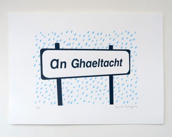 An Ghaeltacht - Irish Screenprint