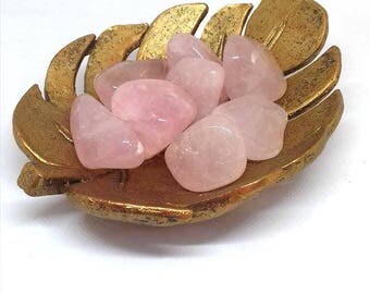 Rose quartz tumble stone