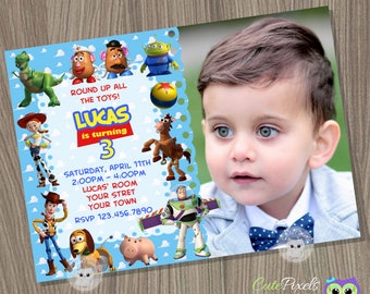 Toy Story Invitation, Toy Story Birthday Party, Toy Story Party, Toy Story Birthday Invitation, Woody Invitation, Buzz Invitation, Toys