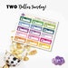 TWO Dollar Tuesday - Currently Reading Books Hobby Colorful Gold Glitter Labels - 1 Sheet, 20 Stickers - Perfect for use in ANY Planner!