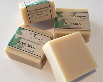 Goat Milk ~ Pure and Unscented Cold Process Soap