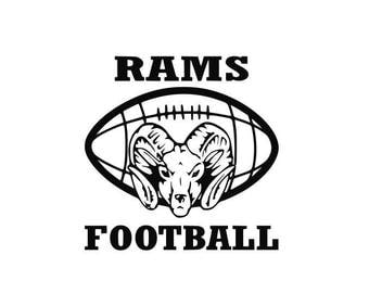 Rams Football high school college SVG File Cutting, DXF, EPS design, cutting files for Silhouette Studio and Cricut Design space