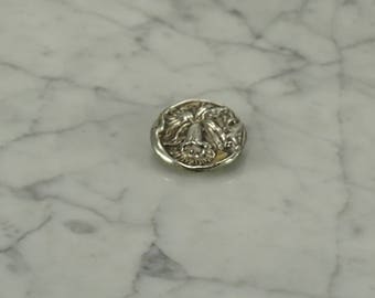 Sterling Silver Orchid Brooch