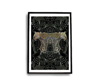 Animal Print Wall Art leopard wall art | etsy Animal Print Wall Art leopard wall art | etsy