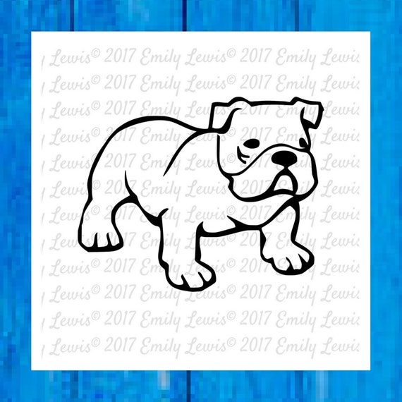 Bulldog SVG bulldog SVGs Bulldog Decals Cut Files SVGs